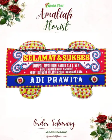 Papan Bunga Ucapan Selamat Lolat
